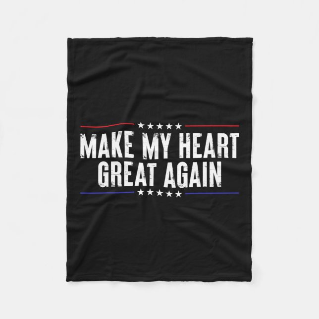 Funny Open Heart Surgery Recovery- made My Heart G Fleecefilt (Framsidan)