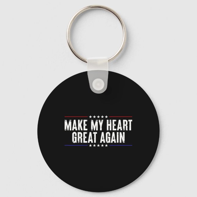 Funny Open Heart Surgery Recovery- made My Heart G Nyckelring (Framsida)