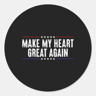 Funny Open Heart Surgery Recovery- made My Heart G Runt Klistermärke