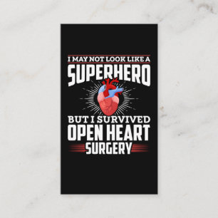 Funny Open Heart Surgery Recovery Visitkort