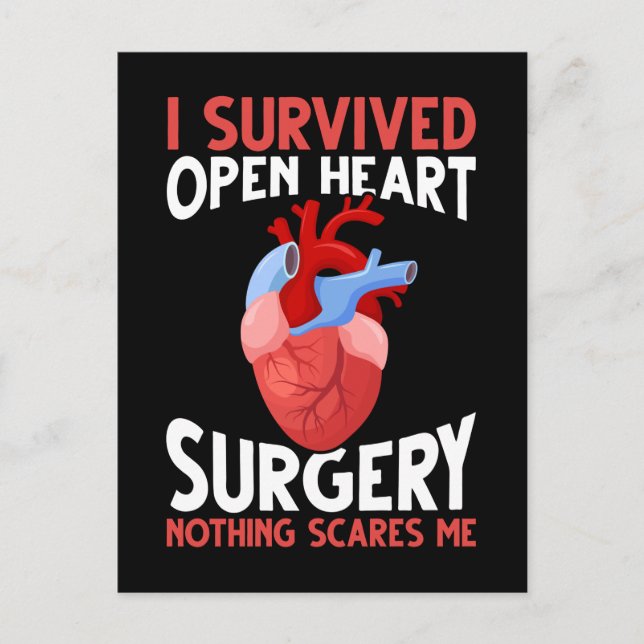 Funny Open Heart Surgery Recovery Vykort (Framsida)