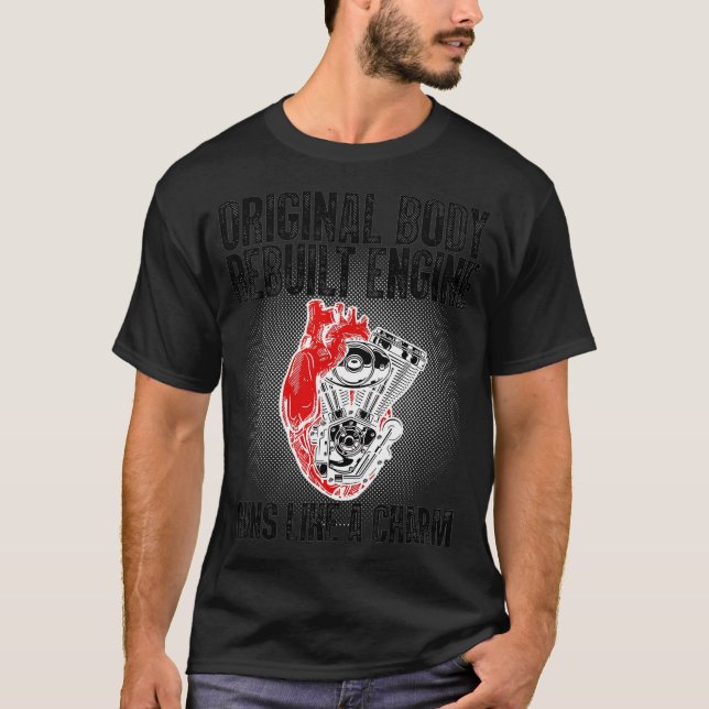 Funny Open Heart Survivor Gift me T Shirt (Framsida)