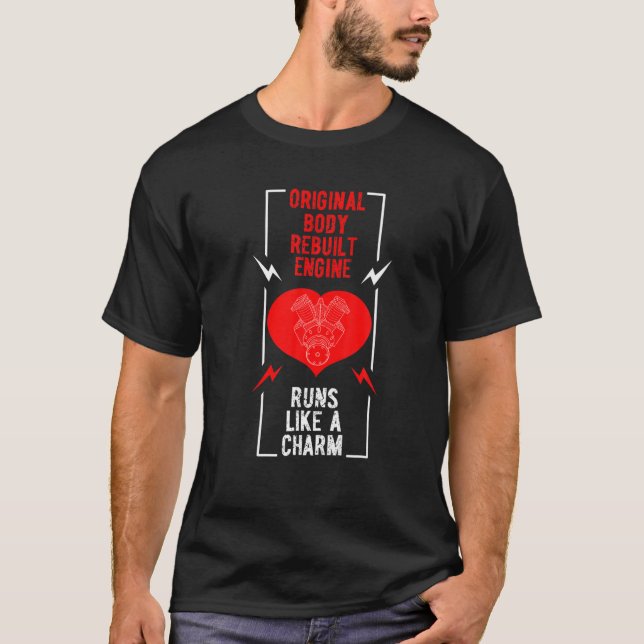 Funny Open Heart Survivor Gift me T Shirt (Framsida)
