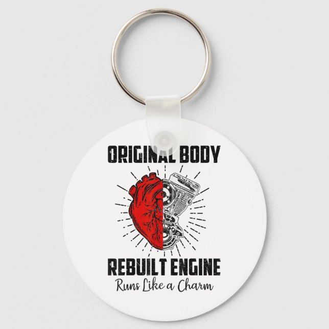 Funny Open Heart Survivor Gifts M Nyckelring (Framsida)