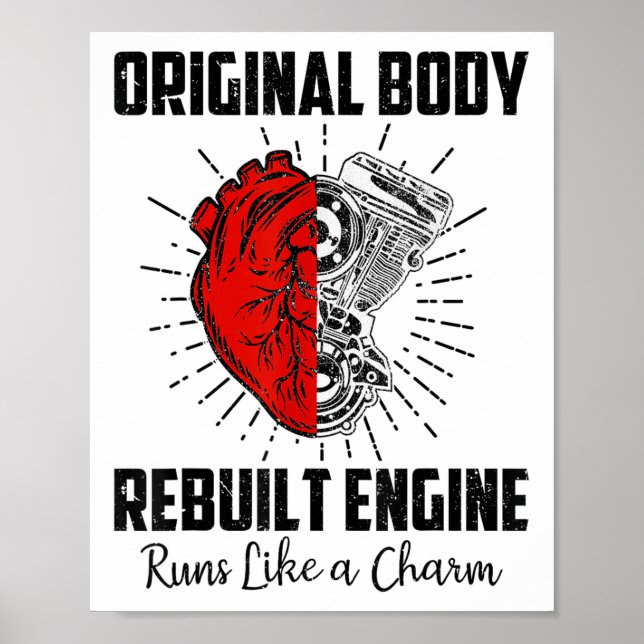 Funny Open Heart Survivor Gifts M Poster (Framsidan)