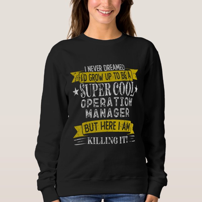 Funny Operation Manager Shirts Job Title Professio T Shirt (Framsida)