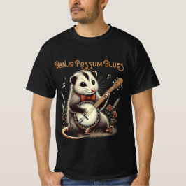 Funny Opossum som spelar Banjo Shirt T