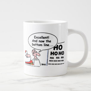 Funny Optometrist jultomtens Tecknad Jumbo Mugg