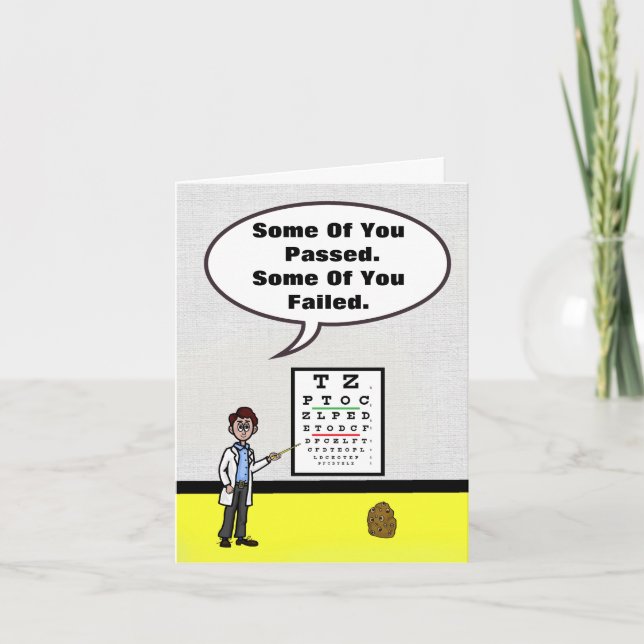 Funny Optometrist och Potatoe Greeting Card Kort (Framsida)