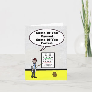Funny Optometrist och Potatoe Greeting Card Kort