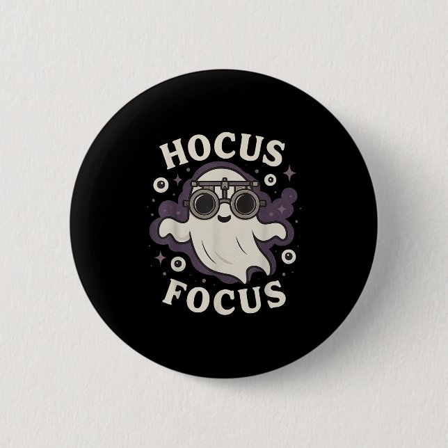 Funny Optometry Hocus Focus Soky Optometrist Hallo Knapp (Framsida)