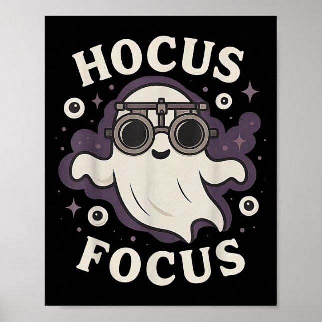 Funny Optometry Hocus Focus Soky Optometrist Hallo Poster (Framsidan)