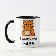 Funny Orange Cat Mugg
