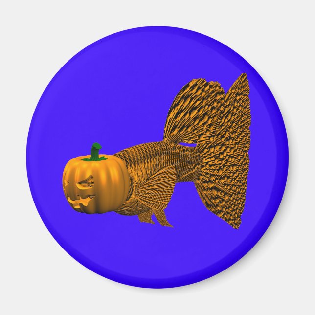 Funny Orange Guppy Magnet (Framsidan)