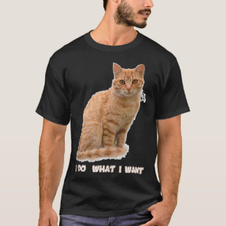 Funny Orange Tabby katt Älskare-gåvor T Shirt
