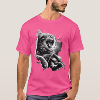 Funny Orchestra Musician Violinist Sten Cat Playin T Shirt