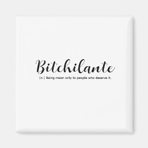 Funny Ord-definitionstyp, citattecken Magnet