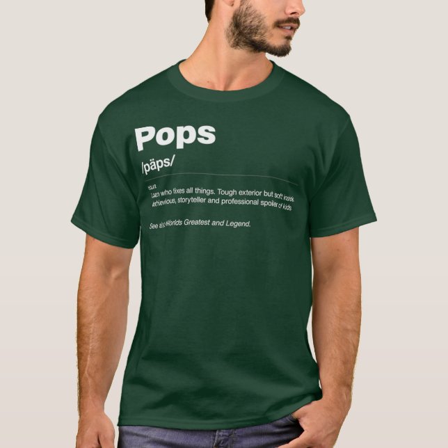 Funny ordlista Fars dag Gift T Shirt (Framsida)