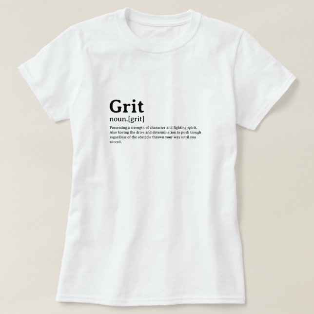 Funny ordlistedefinitionsgrit t shirt (Design framsida)
