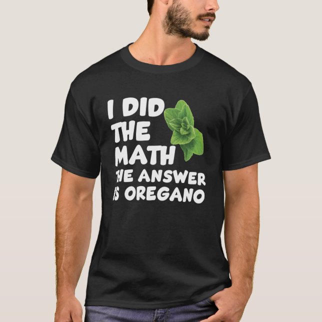 Funny Oregano Sayed Kärlek  Herb Pullover T Shirt (Framsida)