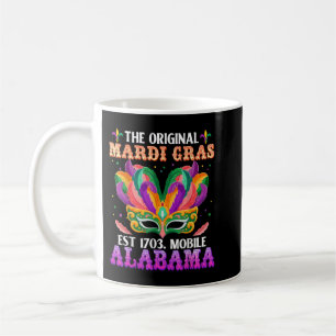 Funny Original Mardi Gras Mobile Alabama 1703 Kaffemugg