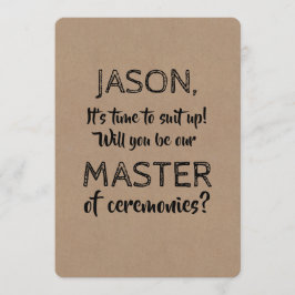 Funny Original Master of Ceremonies Inbjudningar