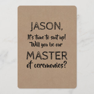 Funny Original Master of Ceremonies Inbjudningar