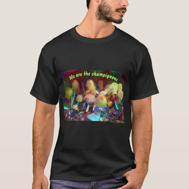 Funny Original T-shirt “We are the champignons” (Framsida)