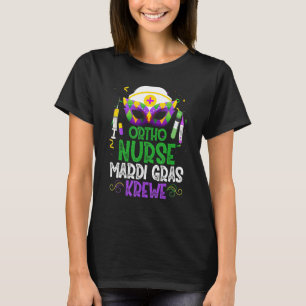 Funny Ortho Nurse Krewe Mask Mardi Gras Carnival P T Shirt