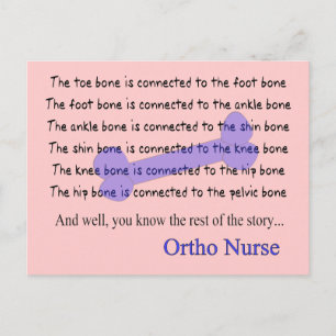 Funny Orthopedic Nurse Gifts Vykort