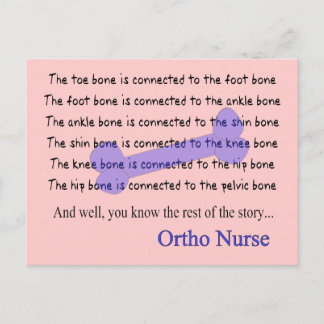 Funny Orthopedic Nurse Gifts Vykort