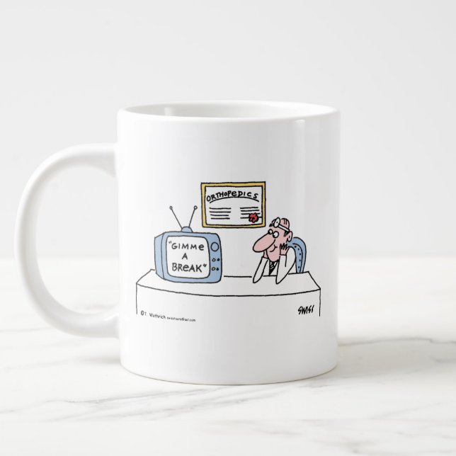Funny Orthopedics RN eller Orthopedic Surgeon Teck Jumbo Mugg (Vänster)