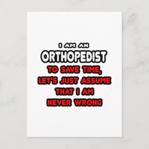 Funny Orthopedist T-Shirts och Gifts Vykort