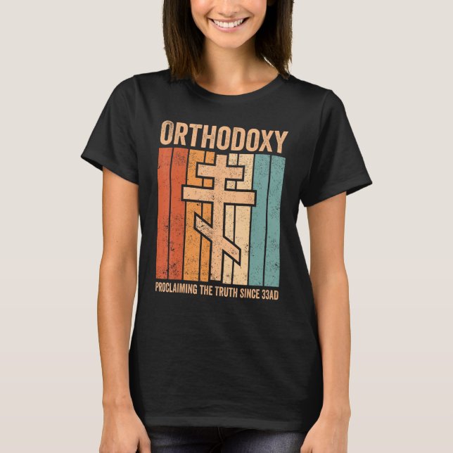 Funny ortodoxa ortodoxi Proklating the Truth sin T Shirt (Framsida)