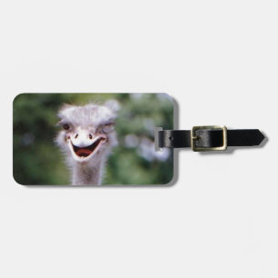 Funny Ostrich Bagagebricka