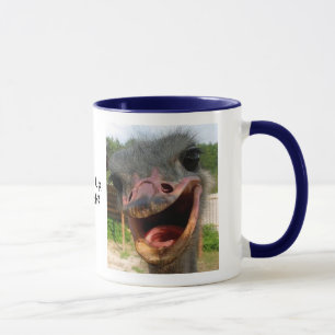 Funny Ostrich Bird Photo What's Up Mugg