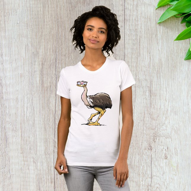 Funny Ostrich Womens T-Shirt (Skapare uppladdad)