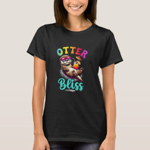 Funny Otter Bliss Cute Tropical Animal För barn T Shirt
