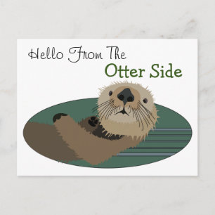 Funny Otter-vykort Vykort