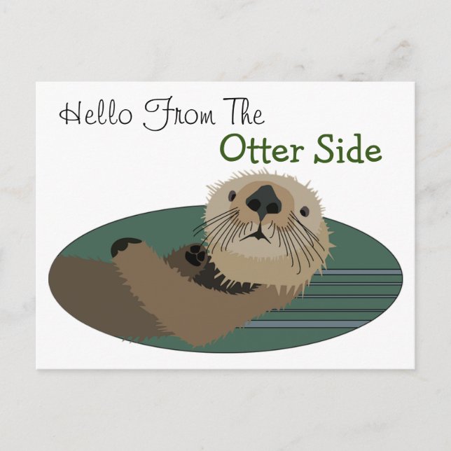 Funny Otter-vykort Vykort (Framsida)
