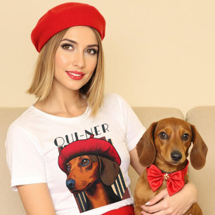 Funny Oui-Ner Fransk Weiner Hund älskare T Shirt