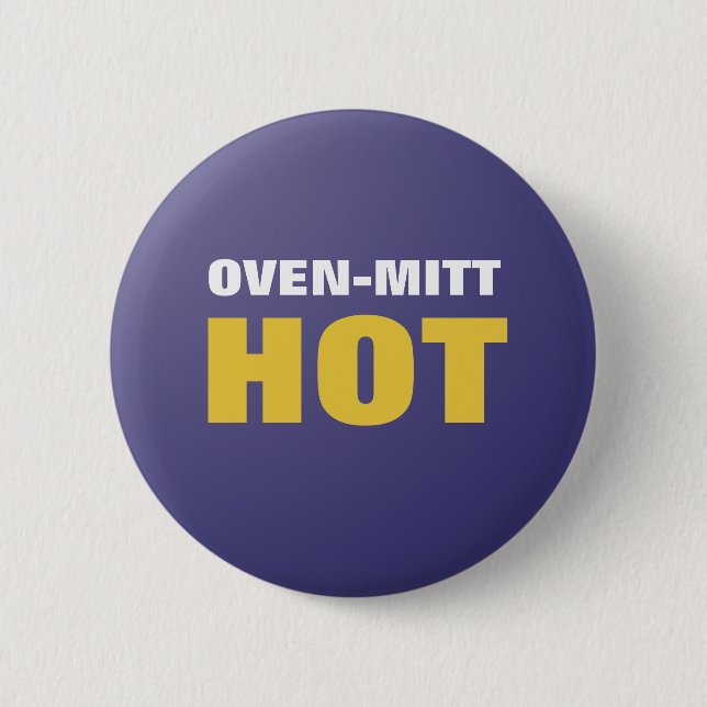 Funny Oven-Mitt-Hett-knapp Knapp (Framsida)