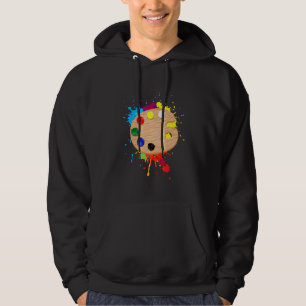 Funny Paint Pallet För barn Manar Women Painting A Hoodie