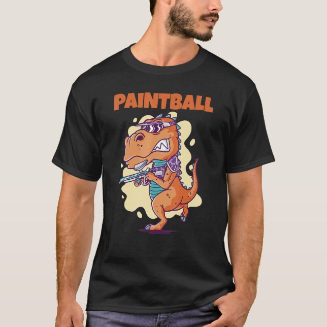 Funny Paintball_1 T Shirt (Framsida)