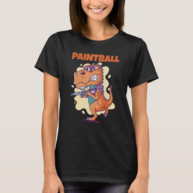Funny Paintball_1 T Shirt (Framsida)
