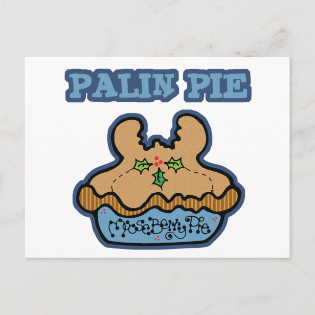 Funny Palin (Moose Berry) Paj Vykort (Framsida)