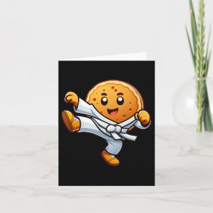 Funny Pancake Pan Karate Taekwondo Kick Boys Girl Kort