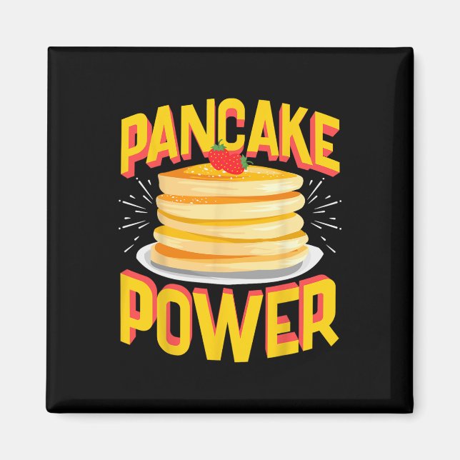 Funny Pancake Power Magnet (Framsidan)