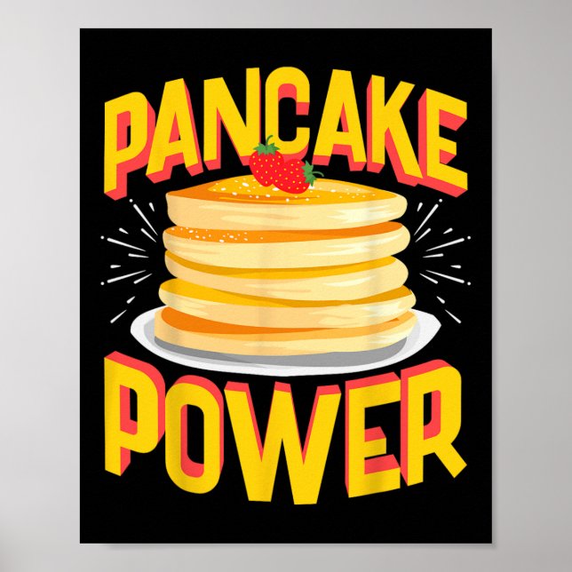 Funny Pancake Power Poster (Framsidan)