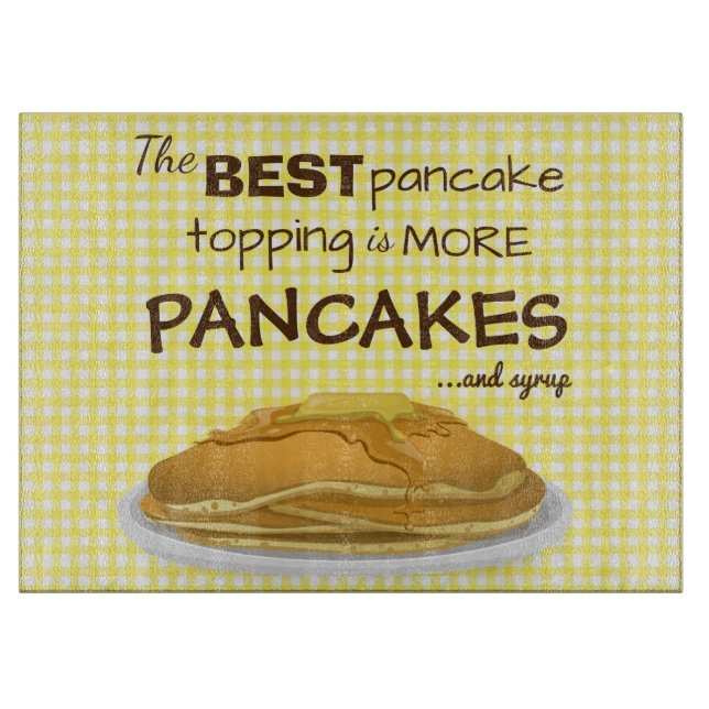 Funny Pancakes och Syrup Topping Quote (Framsidan)